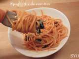 Spaghettis de Carottes aux Anchois