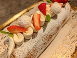 Biscuit Roulé aux fraises 🍓