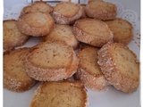 ☆ biscuits diamants aux graines de sésame et écorce de citron 🍋