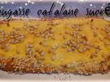 Fougasse catalane (crème catalane et pignons de pins )