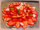 Tarte aux fraises à la crème d'amandes et vanille