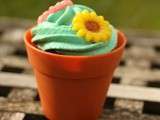 Cupcake façon pot de fleur (flowerpot cupcake)