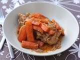 Mijoté de veau aux oignons, carottes et épices