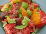 Salade de tomates, dans toute sa splendeur