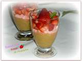 Biscuit rose fraise et rhubarbe