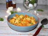 Curry de lentilles corail au chou fleur et carottes