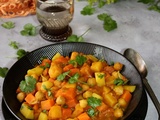 Curry de pommes de terre aux pois chiches