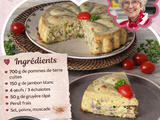 🥔 Gâteau anti-gaspi pommes de terre & jambon