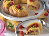 🍋 Moelleux léger au lemon curd et framboises