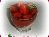 Panna cotta fraises coco