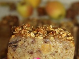 Petits gâteaux healthy avoine, pommes & fruits secs