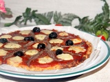 Pizza en pâte de chou-fleur (2 versions )