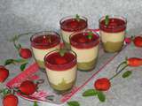 Pots rhubarbe vanille fraises