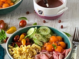 🥗 Power bowl de pâtes au jambon de pays et légumes d'été