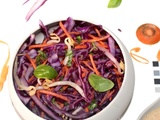 🥕 Salade chou rouge et carottes à la sauce coco