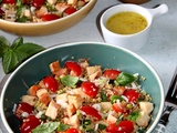 Salade composée aux céréales méditerranéennes et poulet