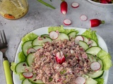 Salade de thon, concombre et radis (+idée menu)