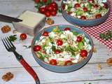 Salade folle de torsettes et courgettes au gorgonzola