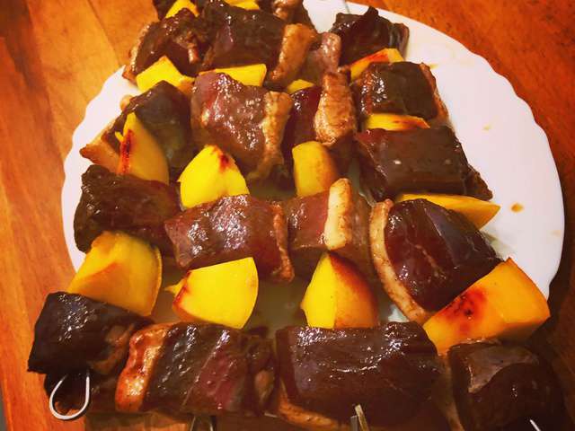 Cuisson Brochette De Canard à La Poêle