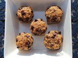 Bouchées à la banane, noix de coco et pépites de chocolat