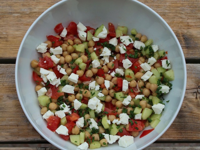 Salade de boeuf séché aux nectarines - ChezCachou