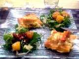 Tartelettes aux poireaux et haddock et sa salade (détox) de roquette, orange et fenouil