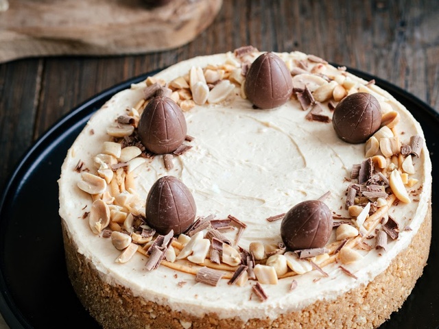Cheesecake Végan au Beurre de Cacahuète – Sans Gluten