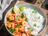 Curry de crevettes thaï facile