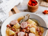 Jota - Soupe repas slovène à la choucroute et saucisse fumée