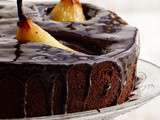 Merveilleux gâteau au chocolat, amandes et poires