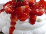Pavlova aux fraises pour la Battle Food #8