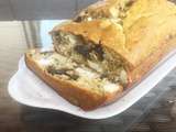 Feta olive and pesto quick bread
