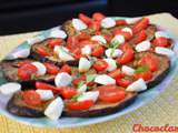 Aubergine à la mozzarella et aux tomates cerises de Manu