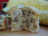 Muffins noix, banane & raisins secs de Willy le Borgne