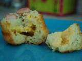 Muffins saucisses cheddar façon hot dog de Nanou
