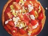 Pizzetta courgette, féta, tomates cerises de Joséphine