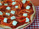 Pizzetta poivrons rouges et féta de Christian