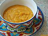 Soupe réconfortante carottes, patate douce au lait de coco, curry et gingembre de Matthieu