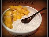 Pudding de graines de chia coco et mangue
