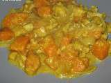 Curry de cabillaud aux patates douces