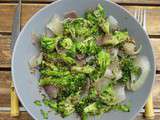 Salade tiède de brocolis aux graines