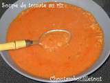 Soupe de tomates au riz