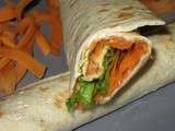 Wrap thon, carotte et salade