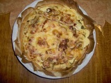 Quiche poireaux aux deux fromages