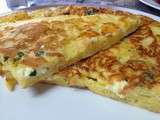 Omelette à ma façon au fromage turc [pancakes salé]