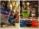 Bases alcoolisées colorées pour contrer l'ennui