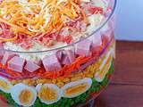 Pour votre repas de la fête des mères : une salade étagée