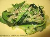 Salade de courgettes au sésame