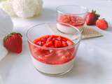 Panna cotta parfumée à l’infusion d’agrumes & compotée de fraises