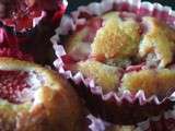 Muffins aux fraises et au miel